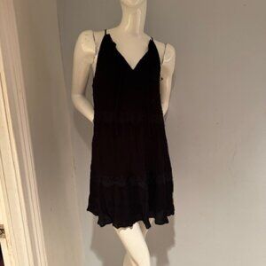 Do+Be Sample Sale Mini Dress - Black Lace Overlay - Size Medium